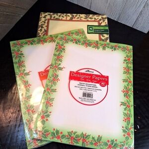 Lot Of 3 Christmas Stationary,  Bundle NIP